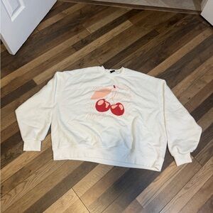 PacSun Crew  with Cherry Graphic